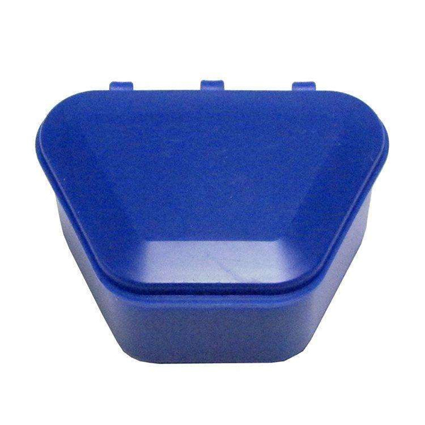 Keystone Denture Cups Dark Blue, 12/Box. Denture Storage Cases 13/4