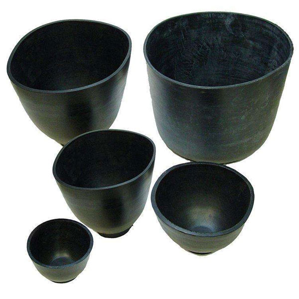 Keystone Rubber Mixing Bowl Black, Medium 4" dia. Manufactured from