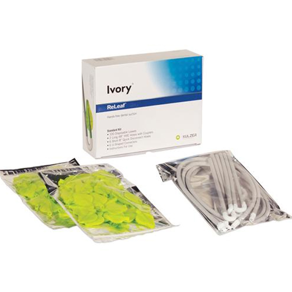 Ivory ReLeaf Standard Saliva Ejector Assembly Kit, Universal Mouthpiece