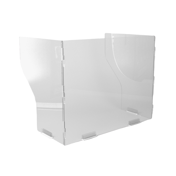 KC Desk Shields 22"w x 17.5"h x 15"d Desk Shield, 1/Pk. Made with 1/8