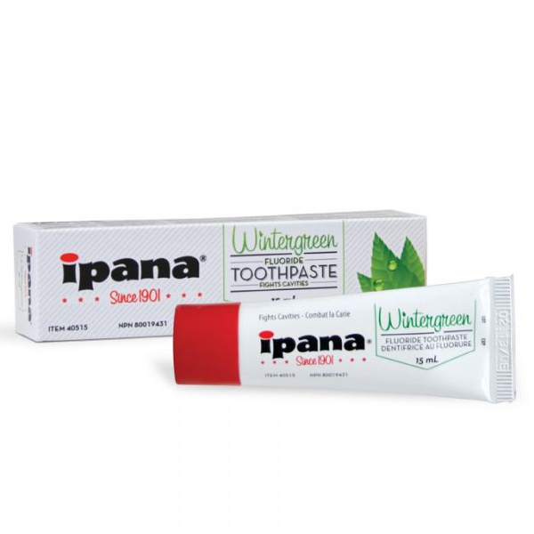 ipana Wintergreen Fluoride Toothpaste 100x 15ml tubes Net32
