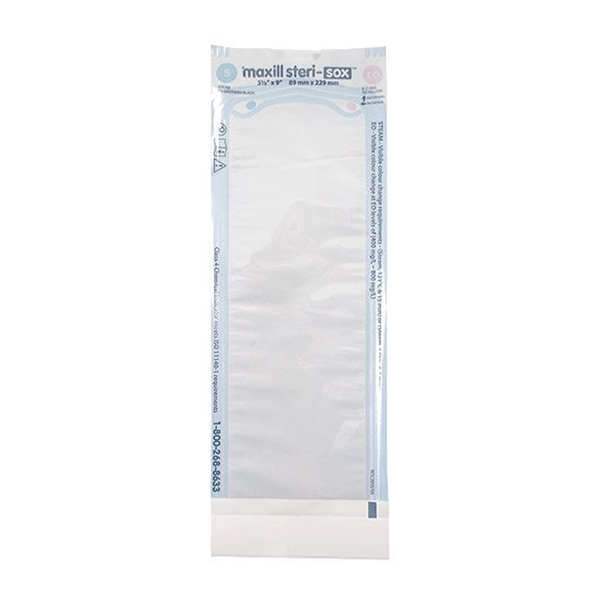 maxill sterisox Self Sealing Sterilization Pouches, 3.5" x 9", 200/Box