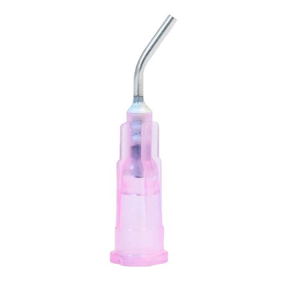 Maxyl L maxill Luer Lock Pre-Bent, 18 ga, Pink, 100/Pk | Net32