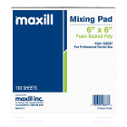 maxill 6" x 6" Foam Backed Poly Mixing Pad, 100 Sheets/Pad, Single Pad.