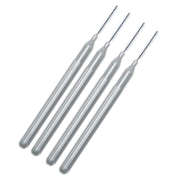 PerioX ORASTIX Interdental Brush, Size 0 (0.4 mm), Gray, 4 Brushes per