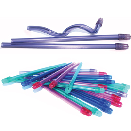 SafeBasics 6" Saliva Ejectors Clear Lavender w/ L SafeBasics 6" Saliva Ejectors Clear Lavender w/ L