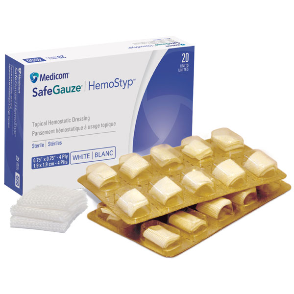 SafeGauze HemoStyp Topical Hemostatic Dressing 0. SafeGauze HemoStyp Topical Hemostatic Dressing 0.