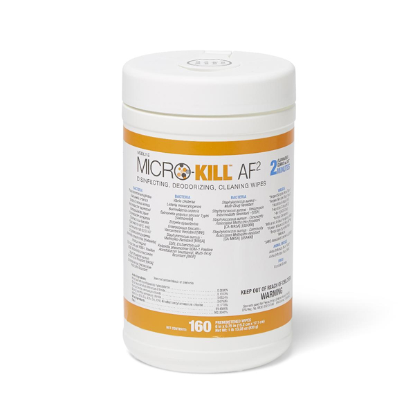 Micro-Kill AF2 Disinfecting Wipes 6" x 6.75", 160 Micro-Kill AF2 Disinfecting Wipes 6" x 6.75", 160