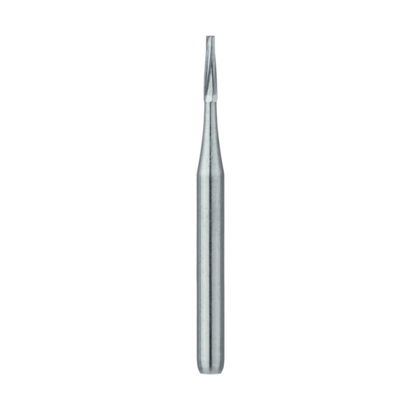 Meisinger FG 169 Straight Tapered Fissure Carbide Bur, 5/Pk. 0.9mm