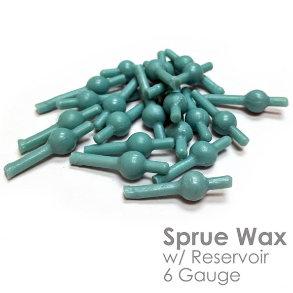 BesQual Casting Sprue Wax with Reservoir - 6 gaug BesQual Casting Sprue Wax with Reservoir - 6 gaug