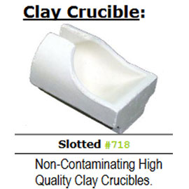 BesQual Crucibles - Clay. Slotted. Non-Contaminat BesQual Crucibles - Clay. Slotted. Non-Contaminat