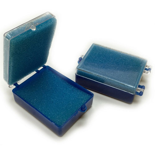 BesQual Crown Boxes - 2" x 2", Blue Bottom / Clea BesQual Crown Boxes - 2" x 2", Blue Bottom / Clea