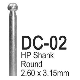 BesQual Diamond Coated Burs - DC02, Round 6/Bx. H BesQual Diamond Coated Burs - DC02, Round 6/Bx. H