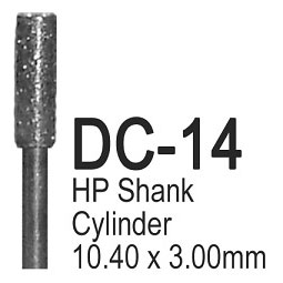 BesQual Diamond Coated Burs - DC14, Cylinder 6/Bx BesQual Diamond Coated Burs - DC14, Cylinder 6/Bx