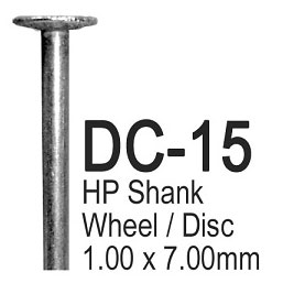 BesQual Diamond Coated Burs - DC15, Wheel 6/Bx. H BesQual Diamond Coated Burs - DC15, Wheel 6/Bx. H