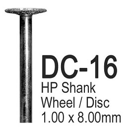 BesQual Diamond Coated Burs - DC16, Wheel 6/Bx. H BesQual Diamond Coated Burs - DC16, Wheel 6/Bx. H