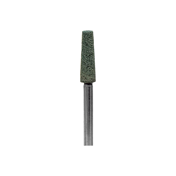 BesQual Green Mounted Grinding Stone 20, 100/Pk. Flat End Taper