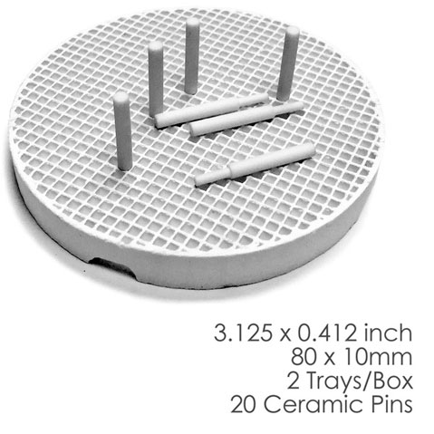 BesQual Honeycomb Firing Trays with 20 Ceramic Pi BesQual Honeycomb Firing Trays with 20 Ceramic Pi