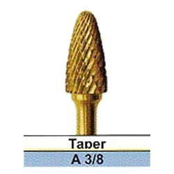 BesQual A-3/8 Taper Lather Carbide Bur 1/4" Shank BesQual A-3/8 Taper Lather Carbide Bur 1/4" Shank