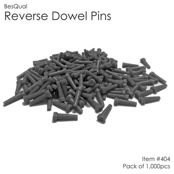 BesQual Reverse Plastic Dowel Pins, 1000/Box Dental Supplies