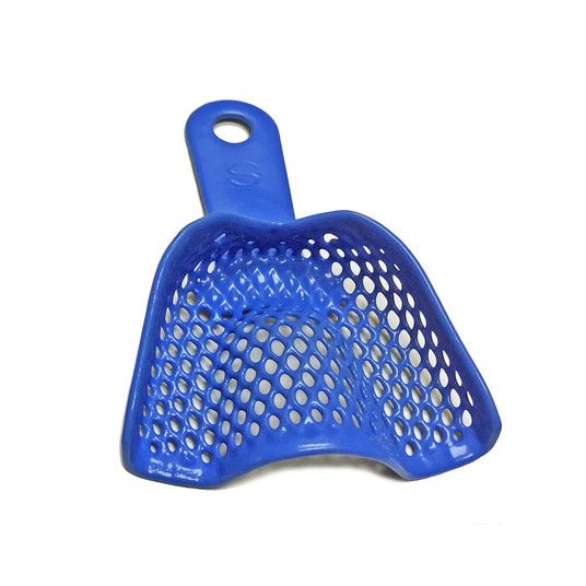 BTray Metal Perforated Impression Trays, Resin Coated, Small Upper Arch