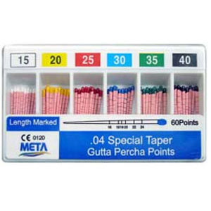 Meta Gutta Percha Points - #35, Taper size 0.04, Meta Gutta Percha Points - #35, Taper size 0.04,