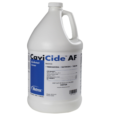 Cavicide AF 1 gallon bottle. Alcohol-free multi-purpose disinfectant ...