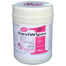 CaviWipes1 Towelettes (X-Large) 65/Can. 9" x 12" CaviWipes1 Towelettes (X-Large) 65/Can. 9" x 12"