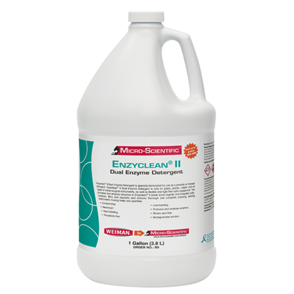 Enzyclean II Dual Enzyme Detergent, 1 Gallon, con Enzyclean II Dual Enzyme Detergent, 1 Gallon, con