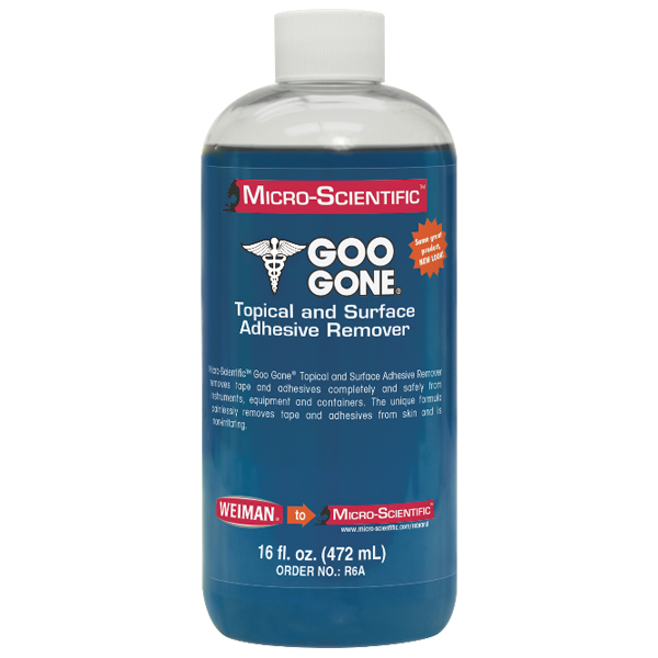 Goo Gone Topical and Surface adhesive remover, 16 oz bottle. Eliminates