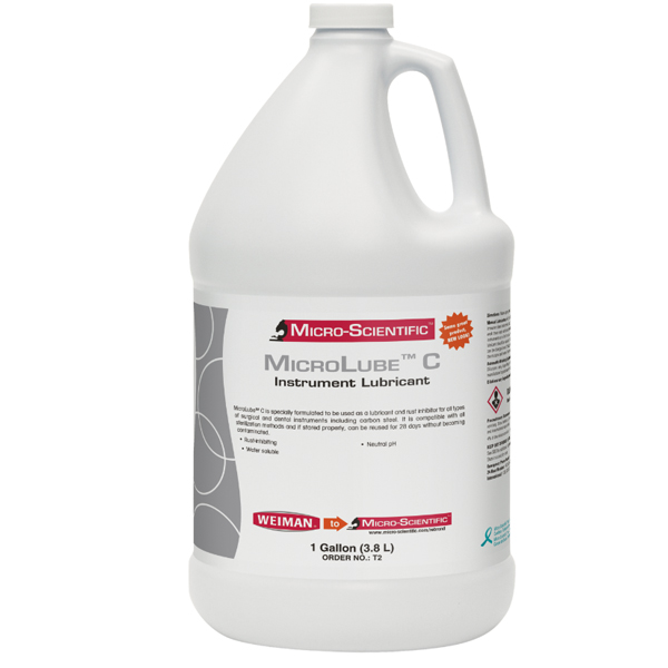 MicroLube C Instrument Lubricant, 1 Gallon, water soluble. Specially