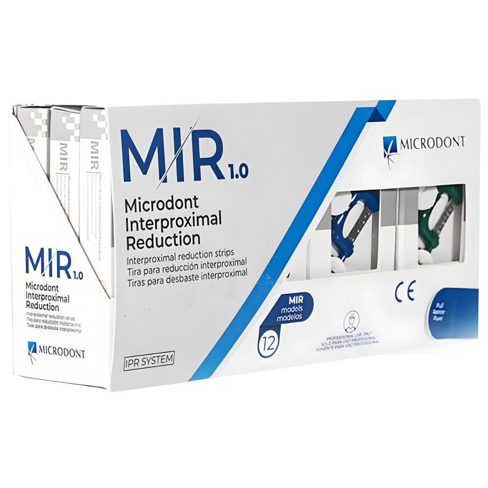 Microglass R Microdont Microdont MIR 1.0 Interproximal Reduction Kit: 1 Handle and 12 MIR ...