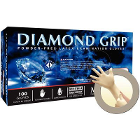 Diamond Grip Latex Gloves: SMALL Powder-Free, Textured, Non-Sterile 100/Bx