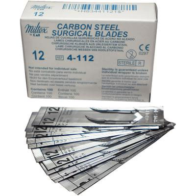 Miltex #12 Sterile Carbon Steel Surgical Scalpel Miltex #12 Sterile Carbon Steel Surgical Scalpel