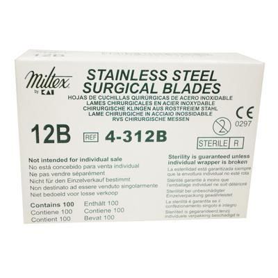 Miltex #12B Sterile Stainless Steel Surgical Scal Miltex #12B Sterile Stainless Steel Surgical Scal