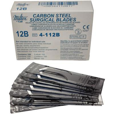 Miltex #12B Sterile Carbon Steel Surgical Scalpel Miltex #12B Sterile Carbon Steel Surgical Scalpel