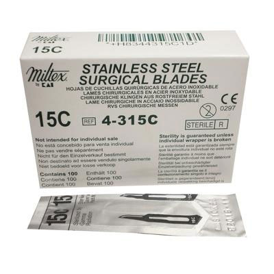 Miltex #15C Sterile Stainless Steel Surgical Scal Miltex #15C Sterile Stainless Steel Surgical Scal