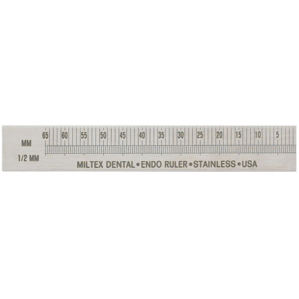 Miltex Endo Ruler 3" w/out Clip RightHanded, Stainless Steel Dental