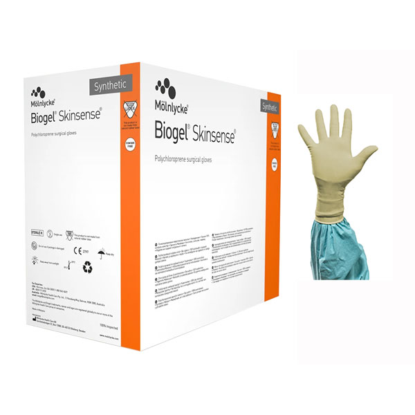 Biogel Skinsense Polychloroprene Surgical Glove, Size 6.0, 50/Box