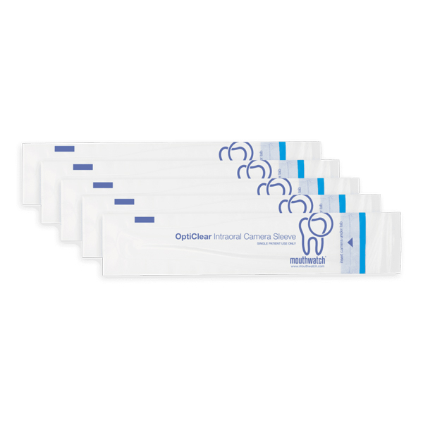 OptiClear Disposable Intraoral Camera Sleeves. 100/Box. Net32