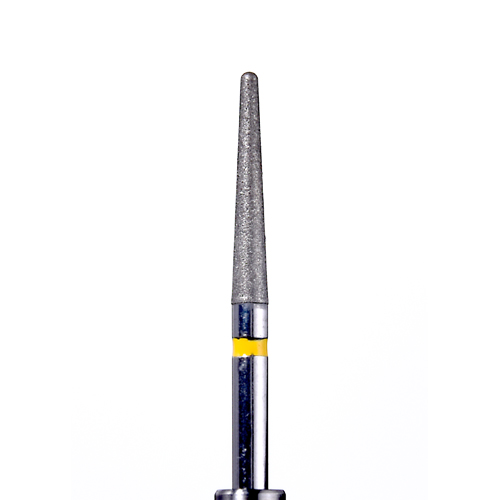 Premium Gold Plated Diamond-Round End Taper-G856/025M (GD2)-Medium Premium Gold Plated Diamond-Round End Taper-G856/025M (GD2)-Medium