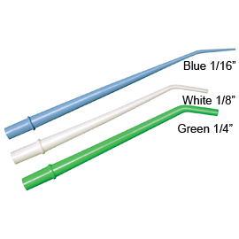 Defend 1/4" GREEN Surgical Aspirating Tips, Molde Defend 1/4" GREEN Surgical Aspirating Tips, Molde