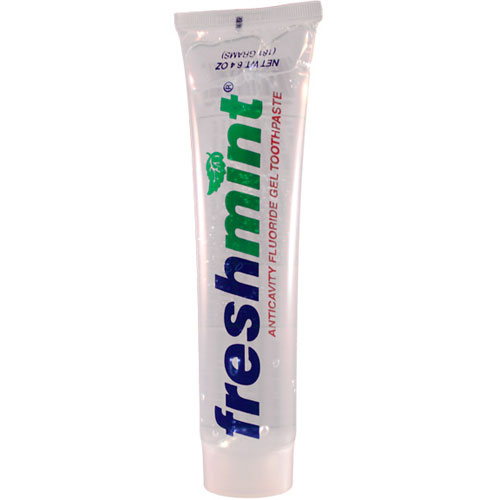 Freshmint Clear Gel Toothpaste, Mint Flavor, 6.4 oz Tubes, 48/cs