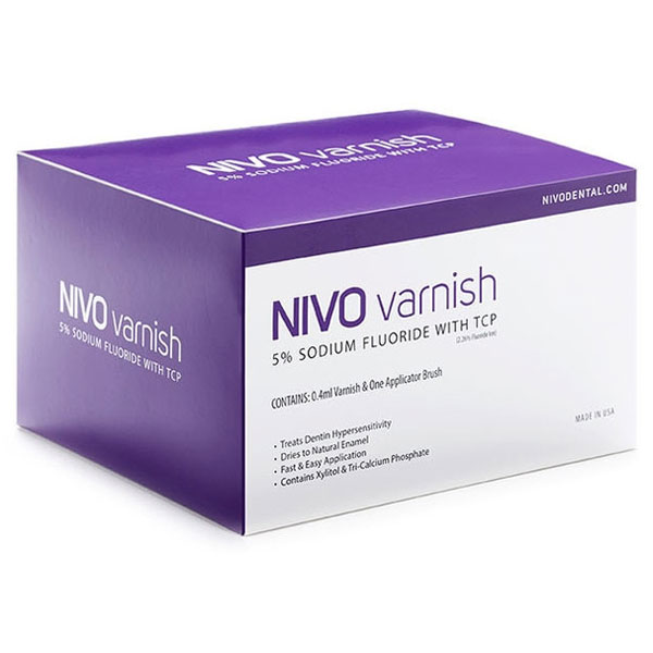 NIVO Varnish 5% Sodium Fluoride Varnish with TCP NIVO Varnish 5% Sodium Fluoride Varnish with TCP