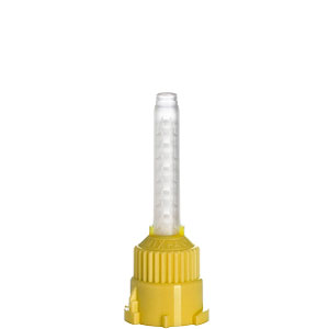 Nivo Yellow T-Style Mixing Tips, Small 4.2mm, 48/ Nivo Yellow T-Style Mixing Tips, Small 4.2mm, 48/