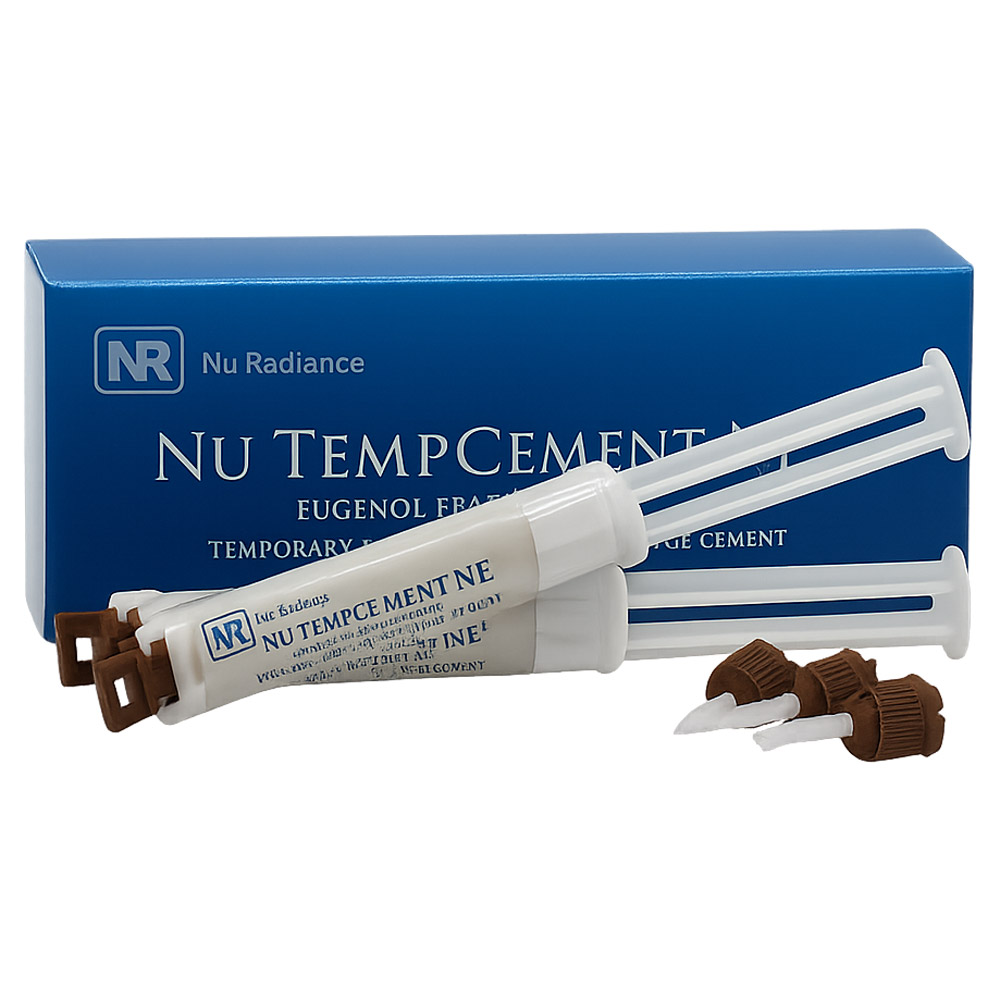 Nu TempCement NE Non-Eugenol Polymeric Temporary Cement, 5.5gm Syringe ...