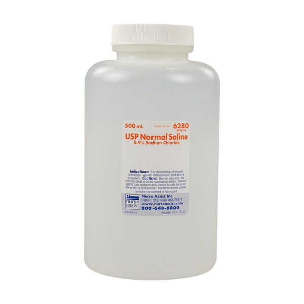 Nurse Assist Irrigation Sodium Chloride Saline 0. Nurse Assist Irrigation Sodium Chloride Saline 0.