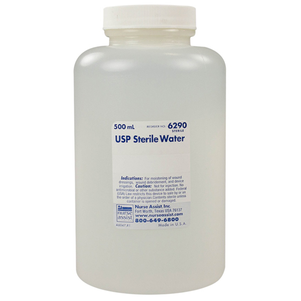 Nurse Assist Irrigation Sterile Water - 500 ml Bo Nurse Assist Irrigation Sterile Water - 500 ml Bo