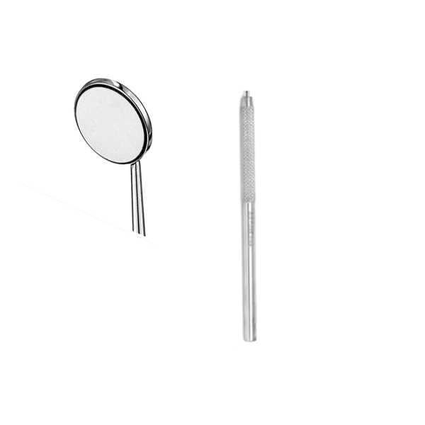 ODS Plain Mouth Mirror 4, Cone Socket, 12 Mirrors + 4 Handles, Kit