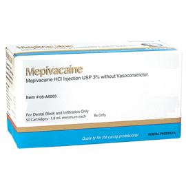 House Brand Mepivacaine 3% Local Anesthetic PLAIN House Brand Mepivacaine 3% Local Anesthetic PLAIN